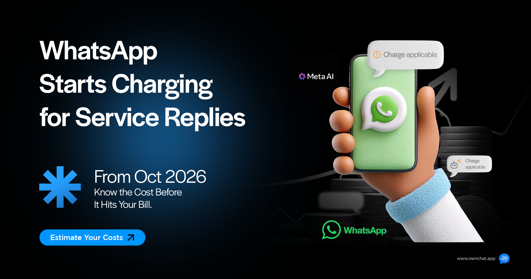 WhatsApp Starts Charging for Service Replies From October 2026
